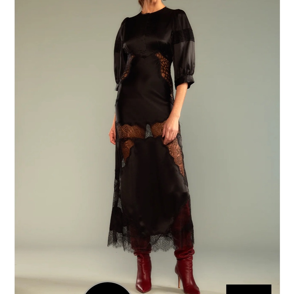 Cynthia Rowley Lure Lace Dress - Black. Size 8. BNWT